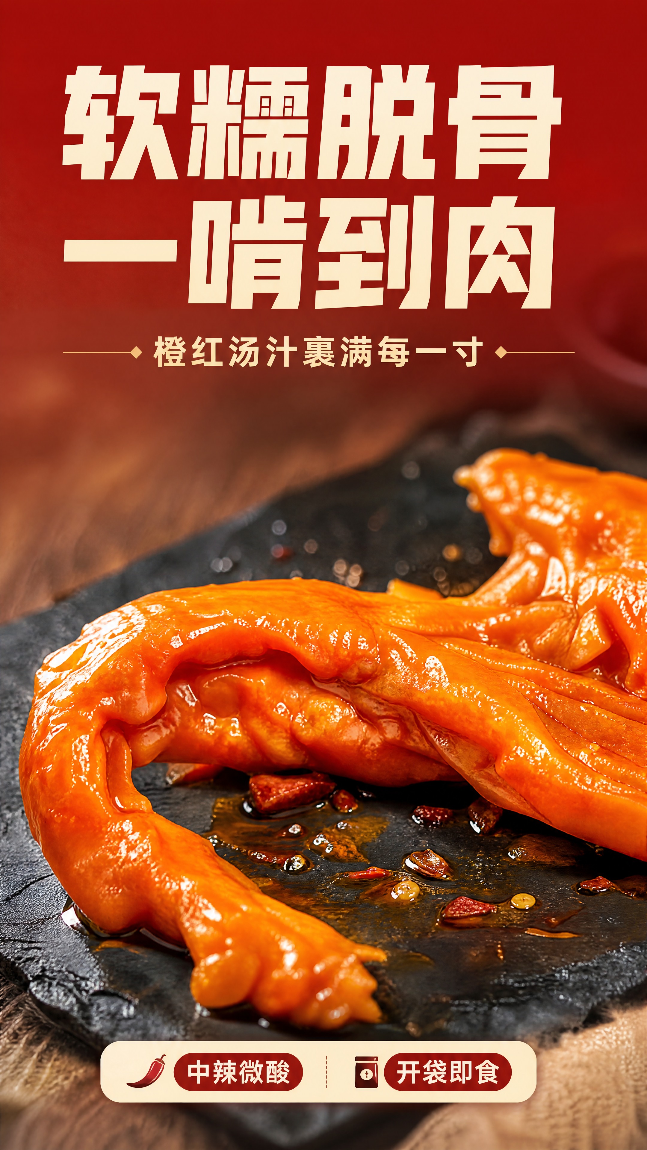 [商品] 使用【图5】【图3】的装盘脱骨鸭掌微距。商品处理：保… - 图片创意预览