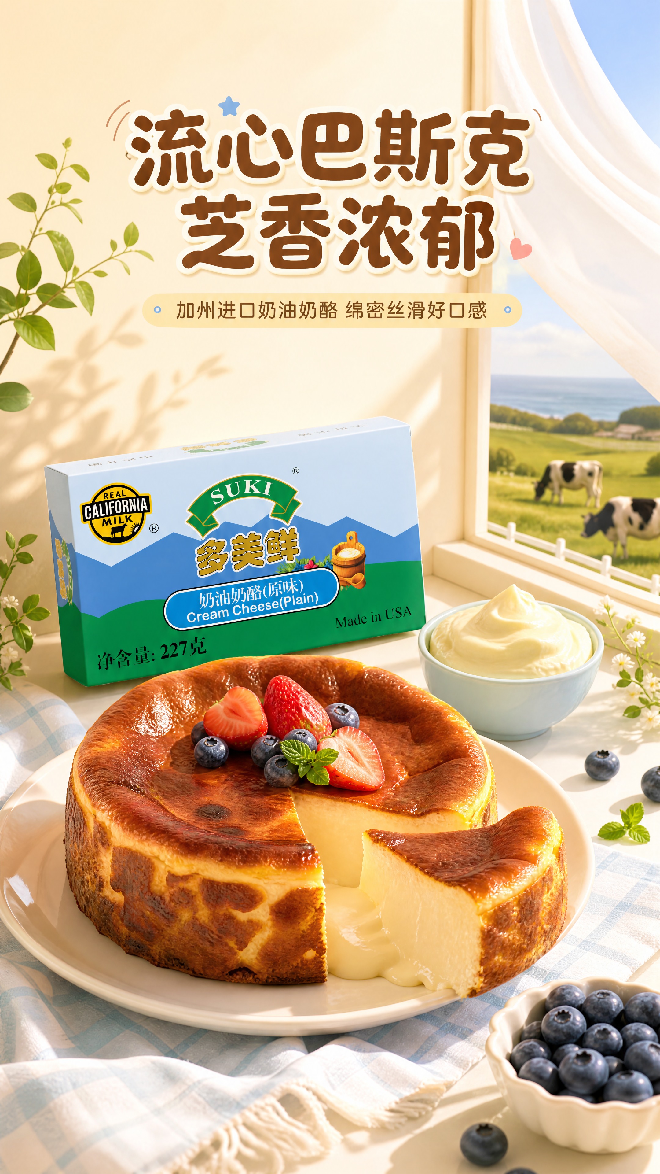 [商品] 使用【图2】多美鲜奶油奶酪 227g 原味包装盒；保… - 图片创意预览