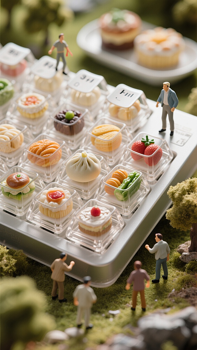 美食与键盘结合