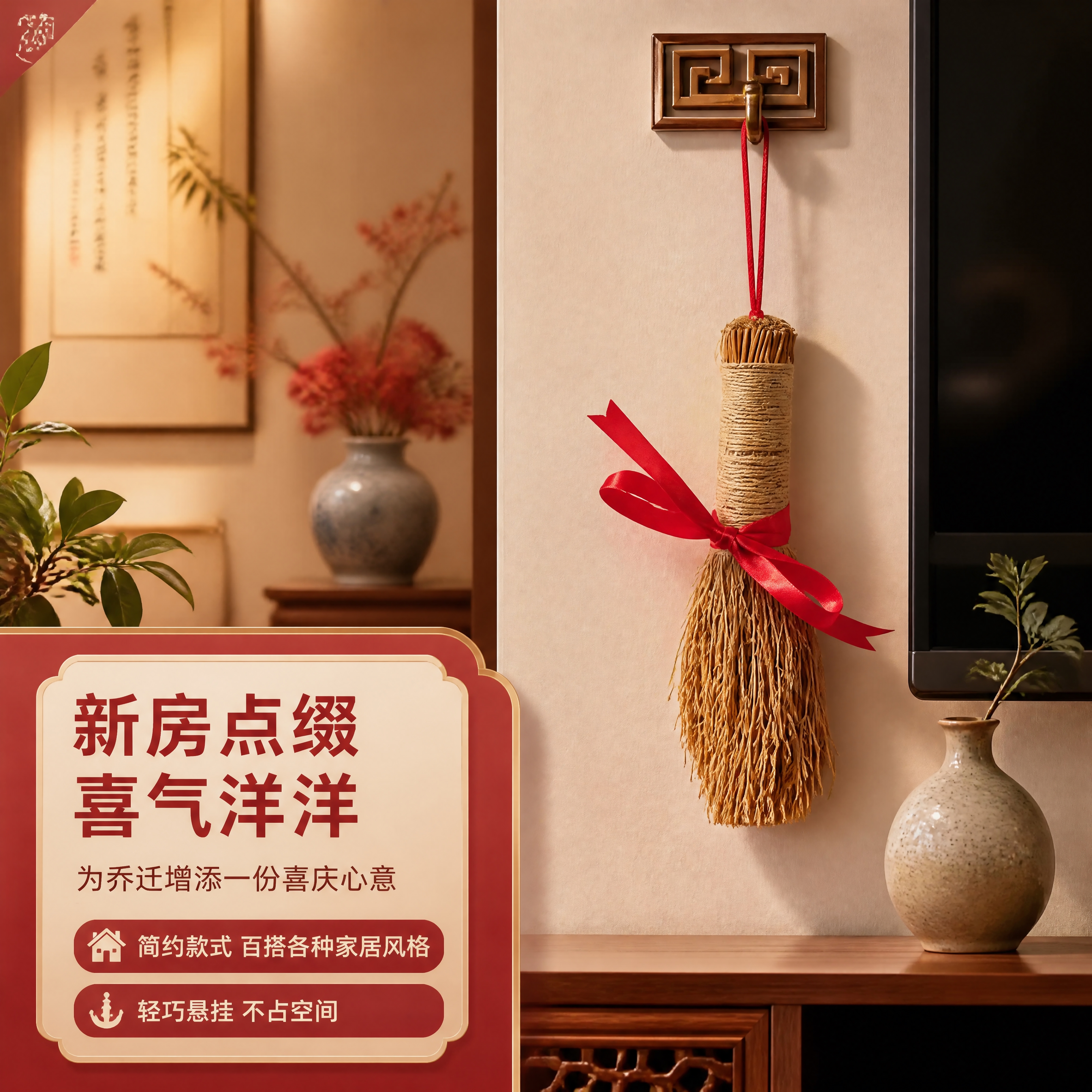 [商品] 使用【图1】稻草小毛刷红绳挂饰；保留稻草刷毛、麻绳捆… - 图片创意预览