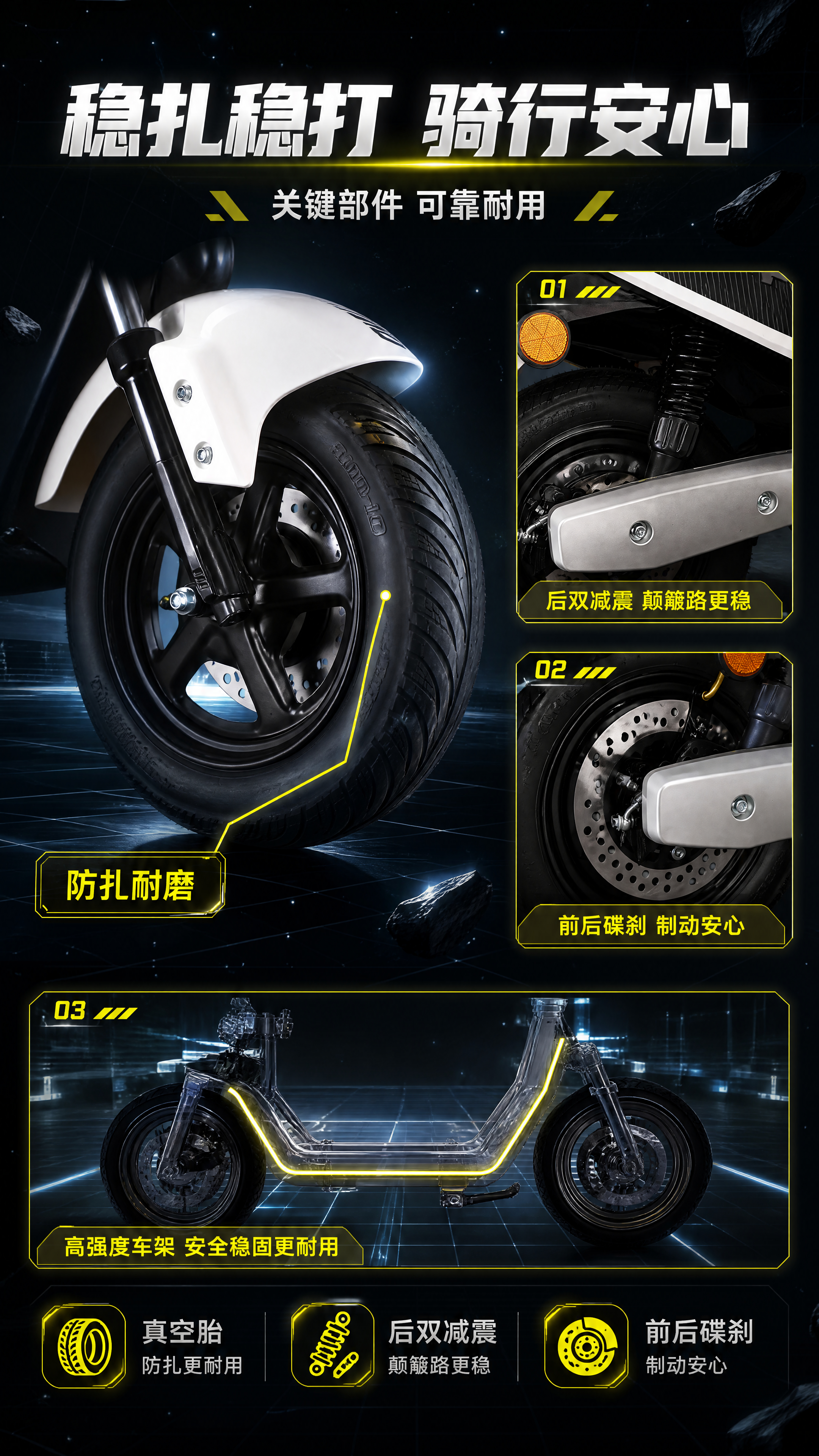 [商品] 使用【图1】前轮真空胎、【图4】后减震与碟刹：保留轮… - 图片创意预览