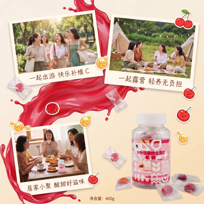 调整排版，尺寸比例为1:1预览效果