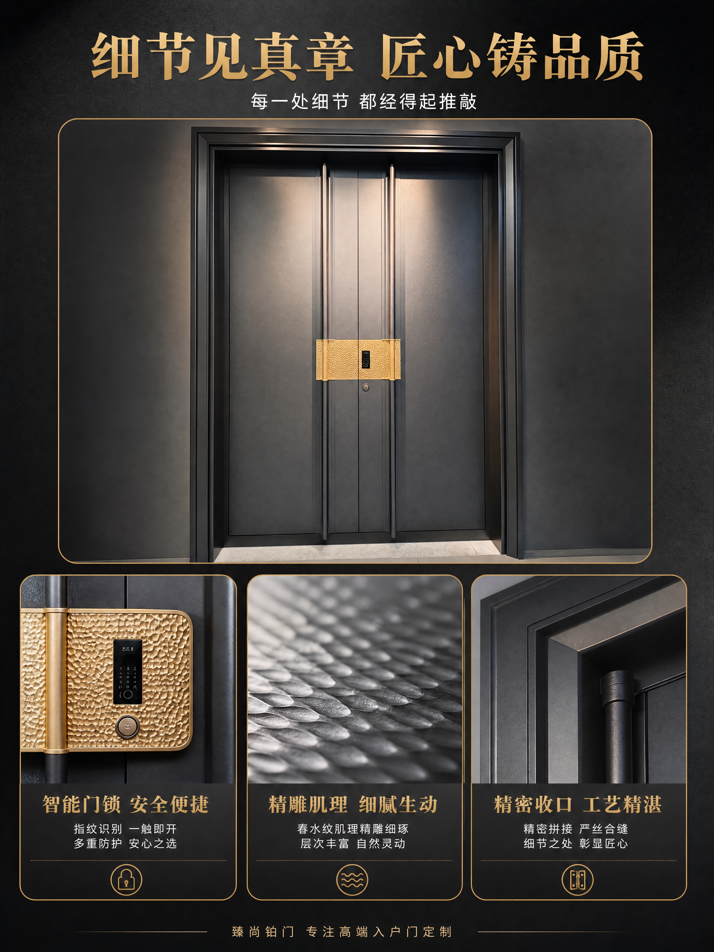[商品] 使用【图1】春水纹大宅入户门；保留所有结构与外观细节… - 图片创意预览
