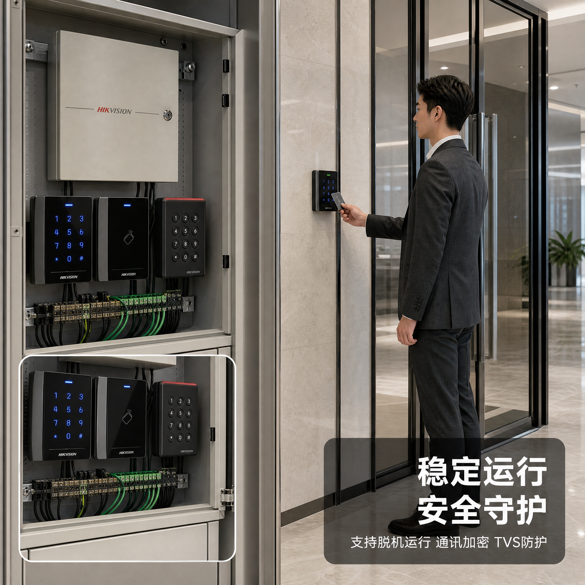 [主图-4] 海康威视门禁控制器安防门禁场景应用图 [氛围风格… - 图片创意预览