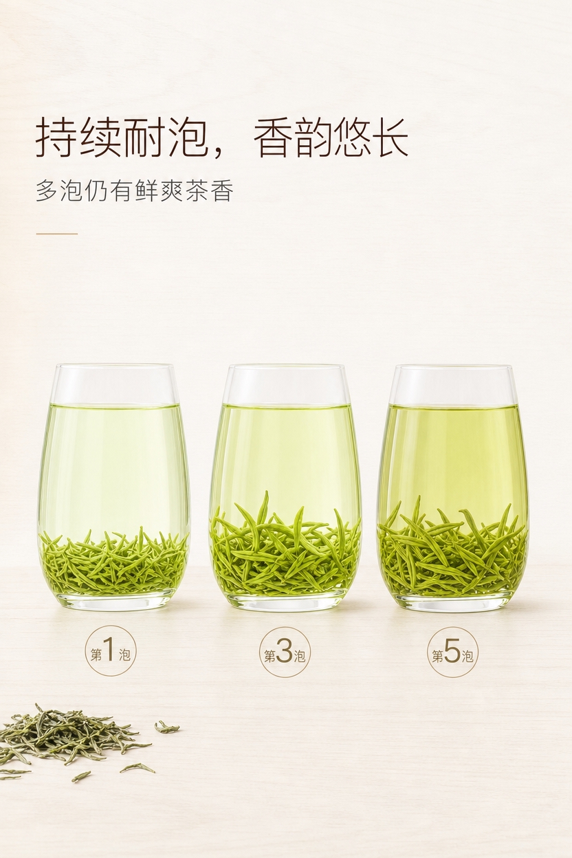 [商品] 使用【图3】玻璃杯碧螺春茶汤形态作为参考；保留玻璃杯… - 图片创意预览