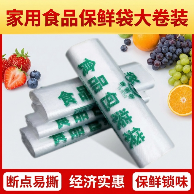 我的产品是食品包装袋，帮我做10张拼多多风格的主图预览效果