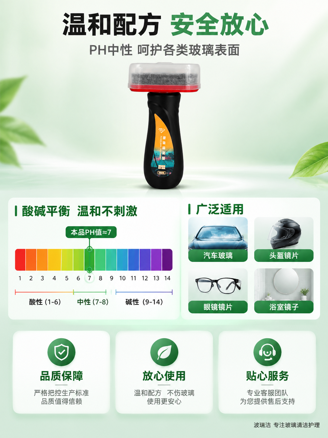 [商品] 使用【图1】波瑞洁玻璃防雾剂；保留黑色瓶身、一体涂抹… - 图片创意预览
