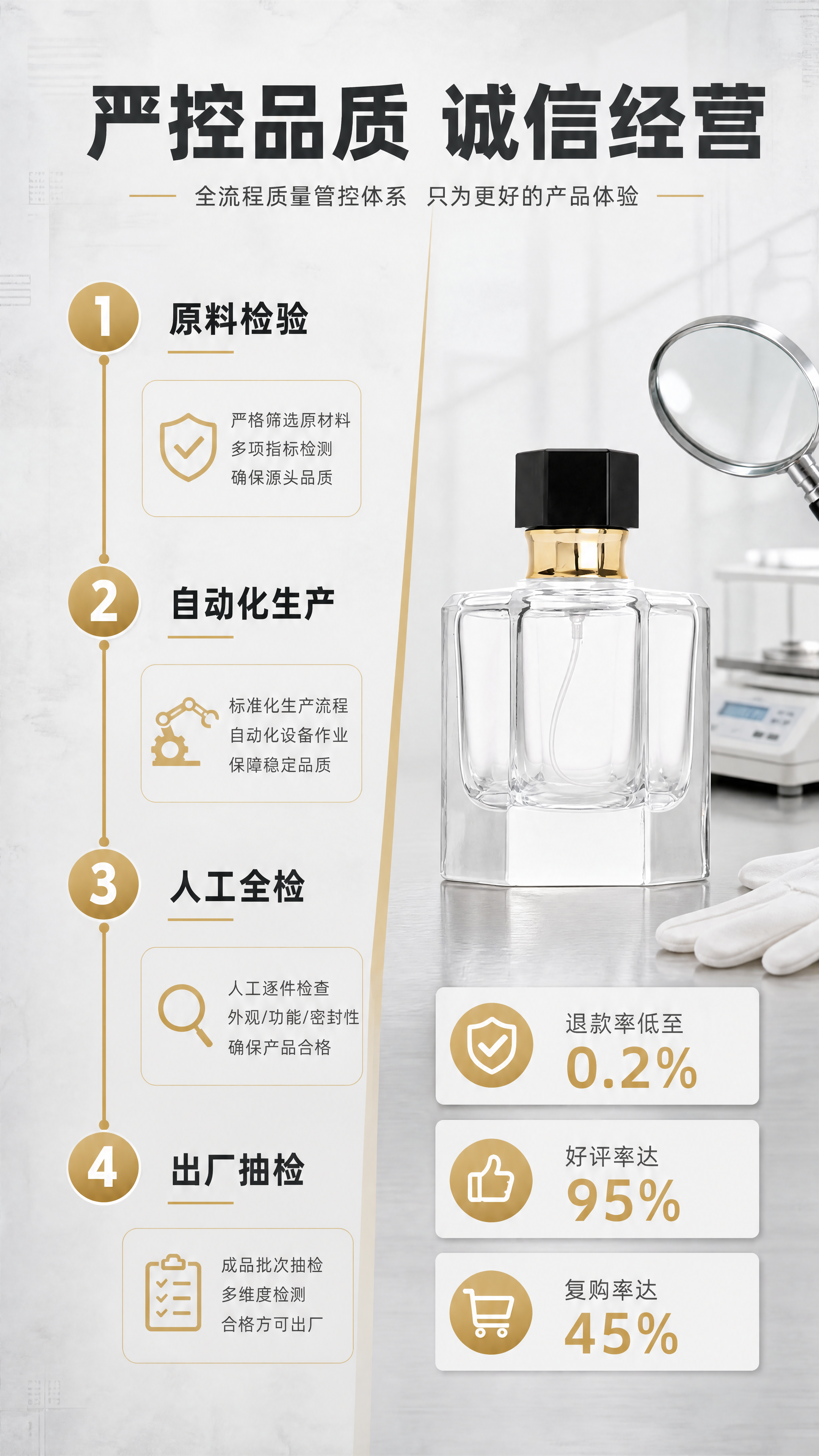[商品] 使用参考图中50ml金盖香水瓶（图1）作为品质合格产… - 图片创意预览