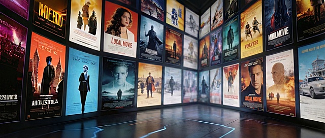 海报墙变清晰一点