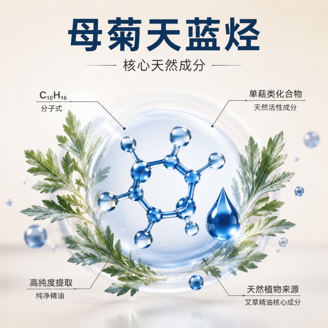 「图片1」「图片1」生成五张电商主图，要求徽派建筑，新中式风格，体现出纯艾草精油，深蓝色，古法萃取，里面有母菊天蓝烃这个成分的特点，不是化妆品不要写功效，不是蕲艾不要写蕲艾预览效果