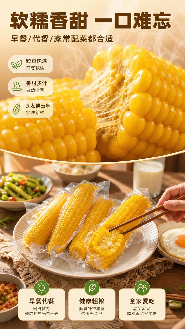 [商品] 使用【图1】黑龙江头茬黄粘玉米，真空独立包装；保留玉… - 图片创意预览