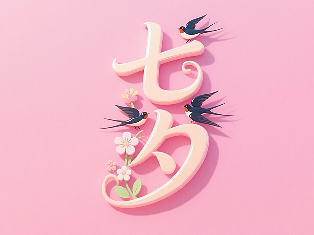 七夕创意字体设计