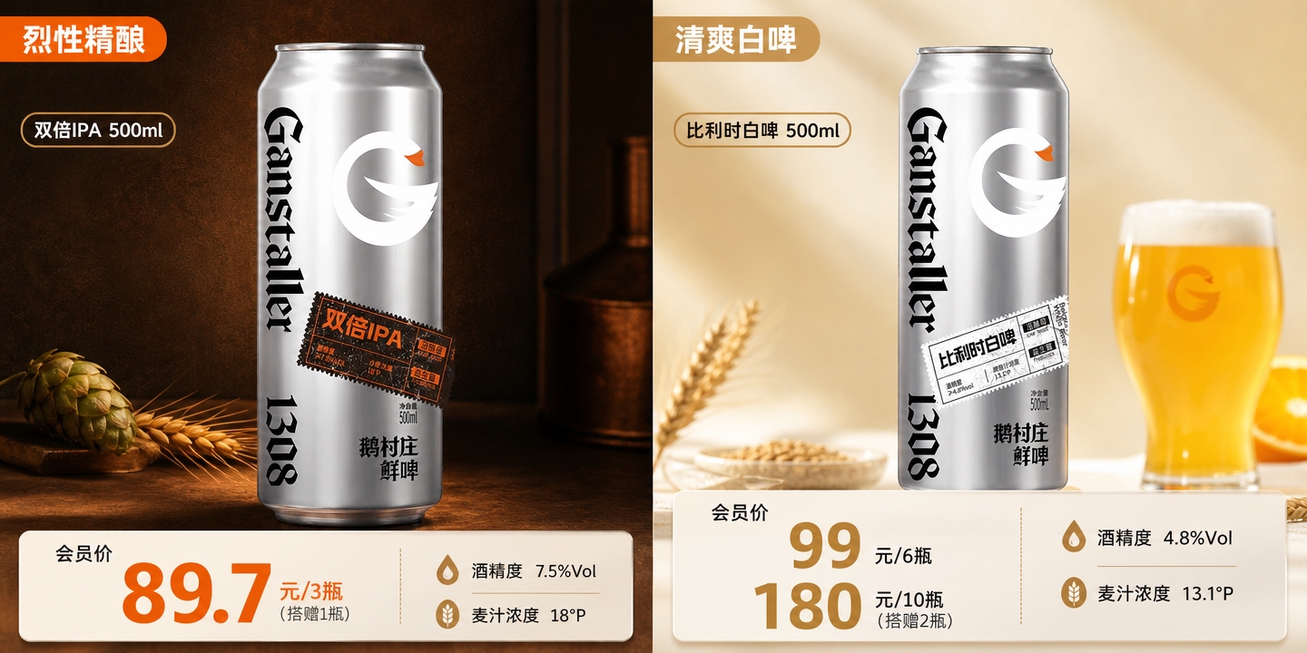 [商品] 左半部分使用【图6】双倍IPA，右半部分使用【图4】… - 图片创意预览