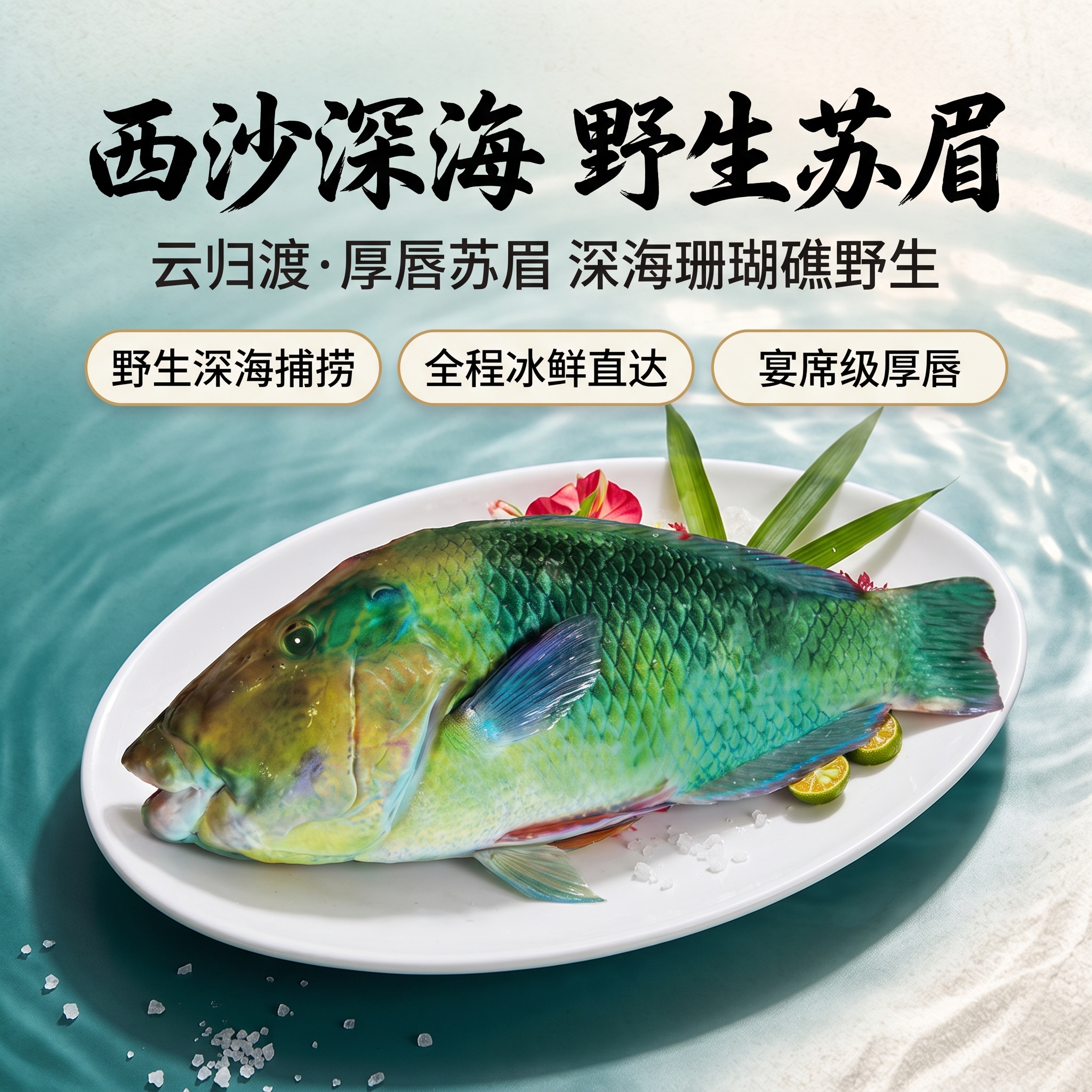 [商品] 使用【图1】云归渡·厚唇苏眉（深海野生珊瑚鱼类）：保… - 图片创意预览