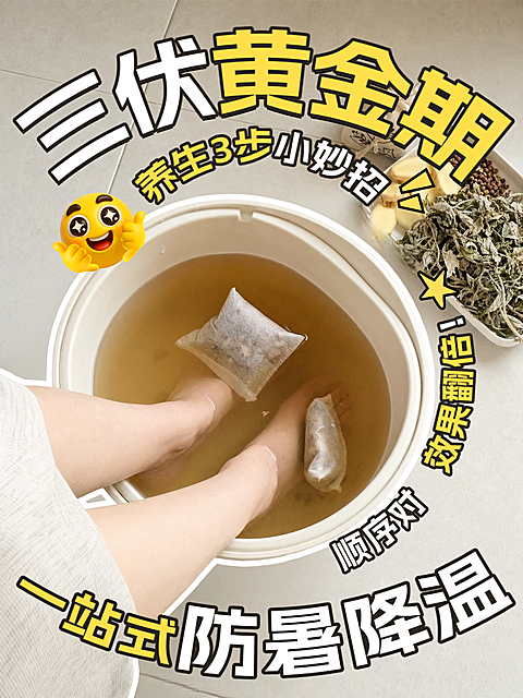 三伏季居家人群女生祛湿养生调理实用干货小红书封面