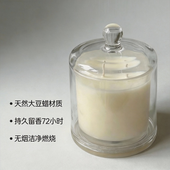 帮我给这款香薰蜡烛设计一组1688套图，高级感，INS风格预览效果