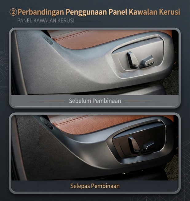 「图片1」「图片1」「图片1」「图片1」「图片1」「图片1」「图片1」「图片1」「图片1」「图片1」产品是一款汽车翻新剂，帮我重新生成一套与原图视觉效果不同的（更换排版，色系）整体调性：极简干净、高级预览效果