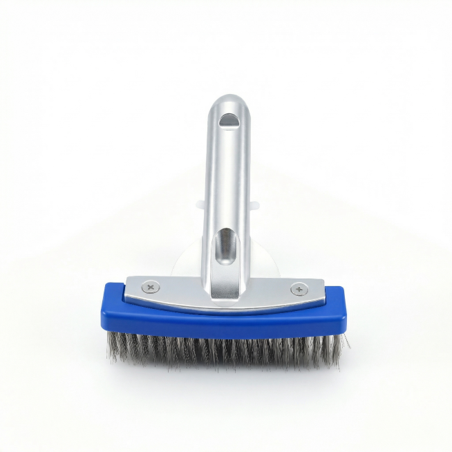 Generate the first main image for Amazon: Aquatix Pro 5 inch Pool Cleaning Brush, the product appear预览效果