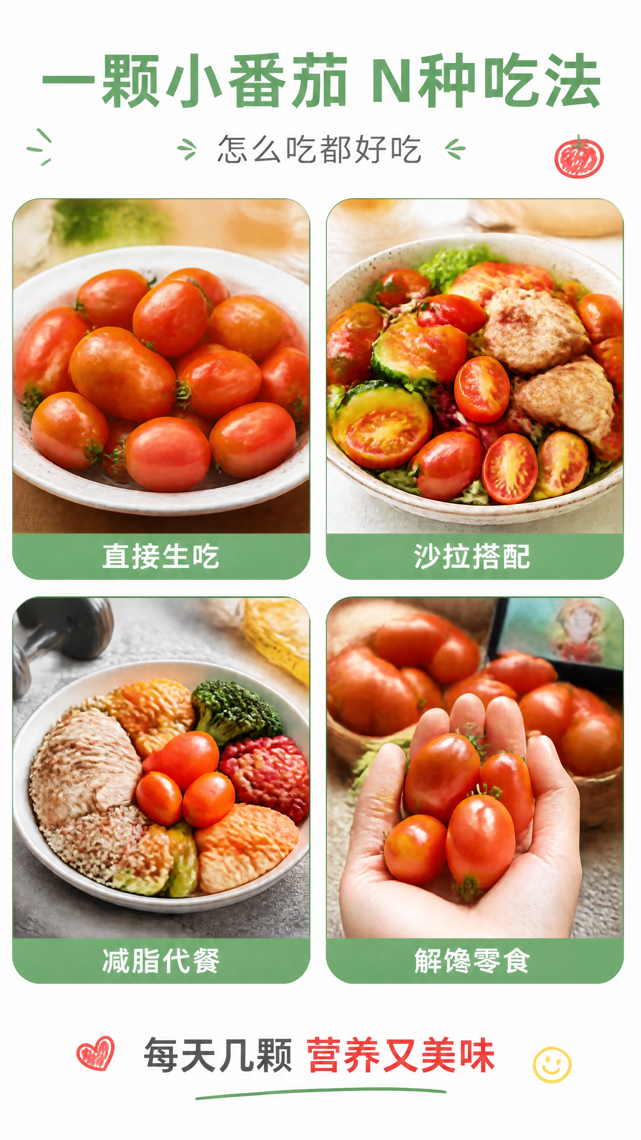 [第5张] 食用场景种草页-奥利斯特小番茄多种吃法场景。本张使… - 图片创意预览