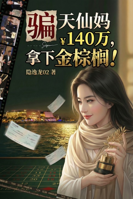 将“¥140万”字体加粗、放大，改为亮金色并添加黑色描边，使其和“骗天仙妈”、“拿下金棕榈”一样醒目预览效果