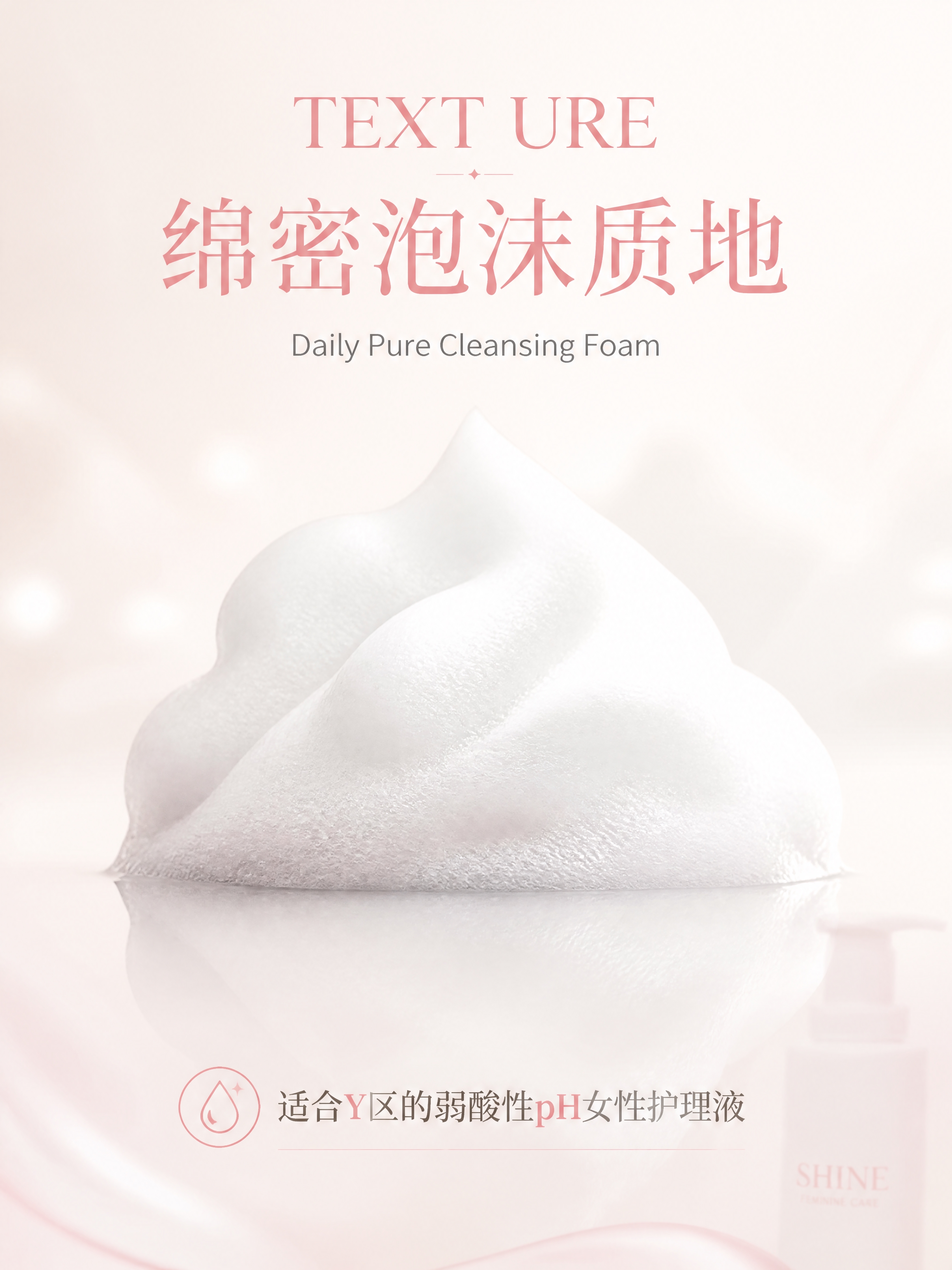 [商品] 使用【图6】SHINE爱女性护理液（泡沫型）的绵密泡… - 图片创意预览