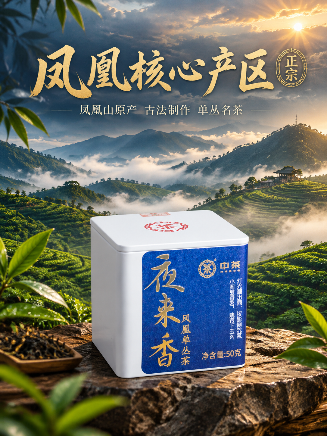 [主图-2] 核心产区溯源，突出凤凰单丛的产地优势与正宗品质，… - 图片创意预览