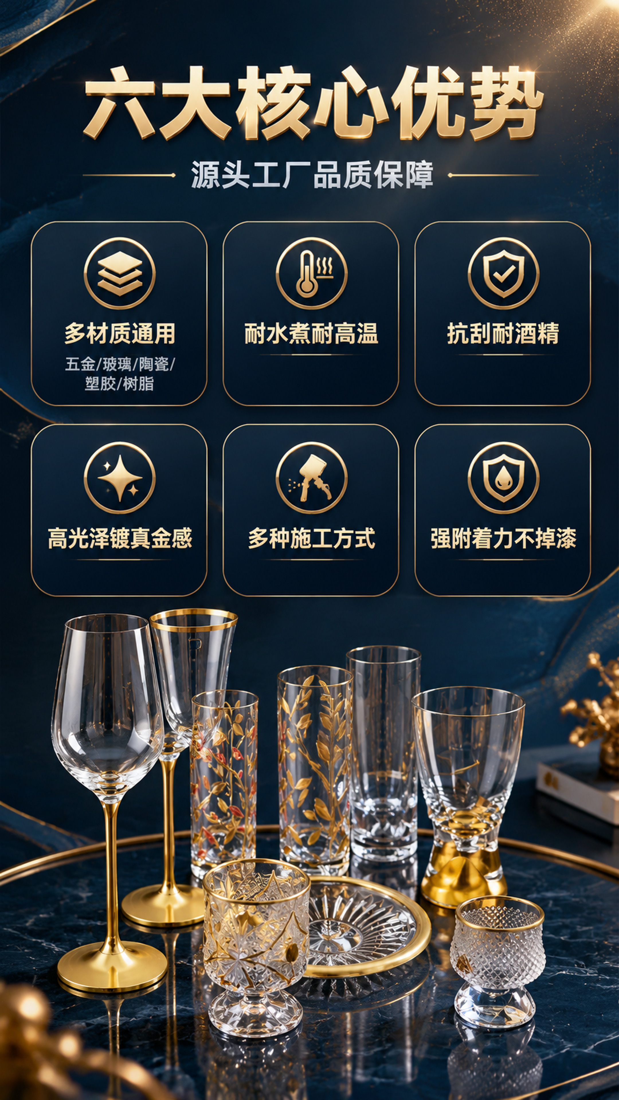 [商品] 使用【图1】中玻璃器皿的鎏金效果作为产品效果展示参考… - 图片创意预览