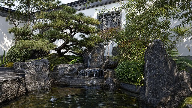 将图片生成真实摄影实景照片效果，保留原景观布局和文字，自然真实的光影和材质质感