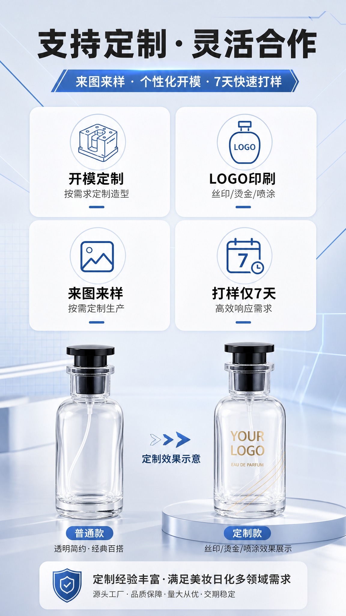 [商品] 使用【图1】【图5】透明卡口玻璃香水瓶；保留瓶身原貌… - 图片创意预览