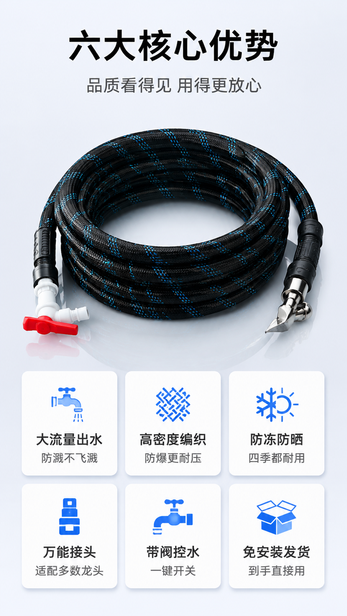 [第2张] 详情页核心卖点总览-水龙头延长套装6大卖点icon… - 图片创意预览