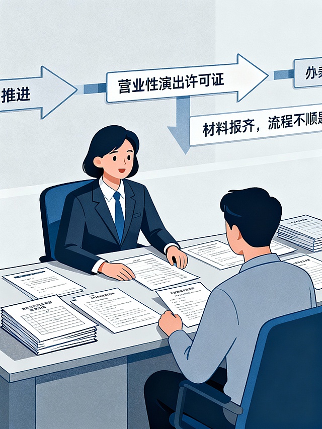 办理营业性演出许可证时，
是否遇到材料不齐、信息不一致、流程不顺的问题？
我们可协助梳理企业资料、整理说明文件、
全流程辅助办理，
帮企业稳妥推进整个申请流程。