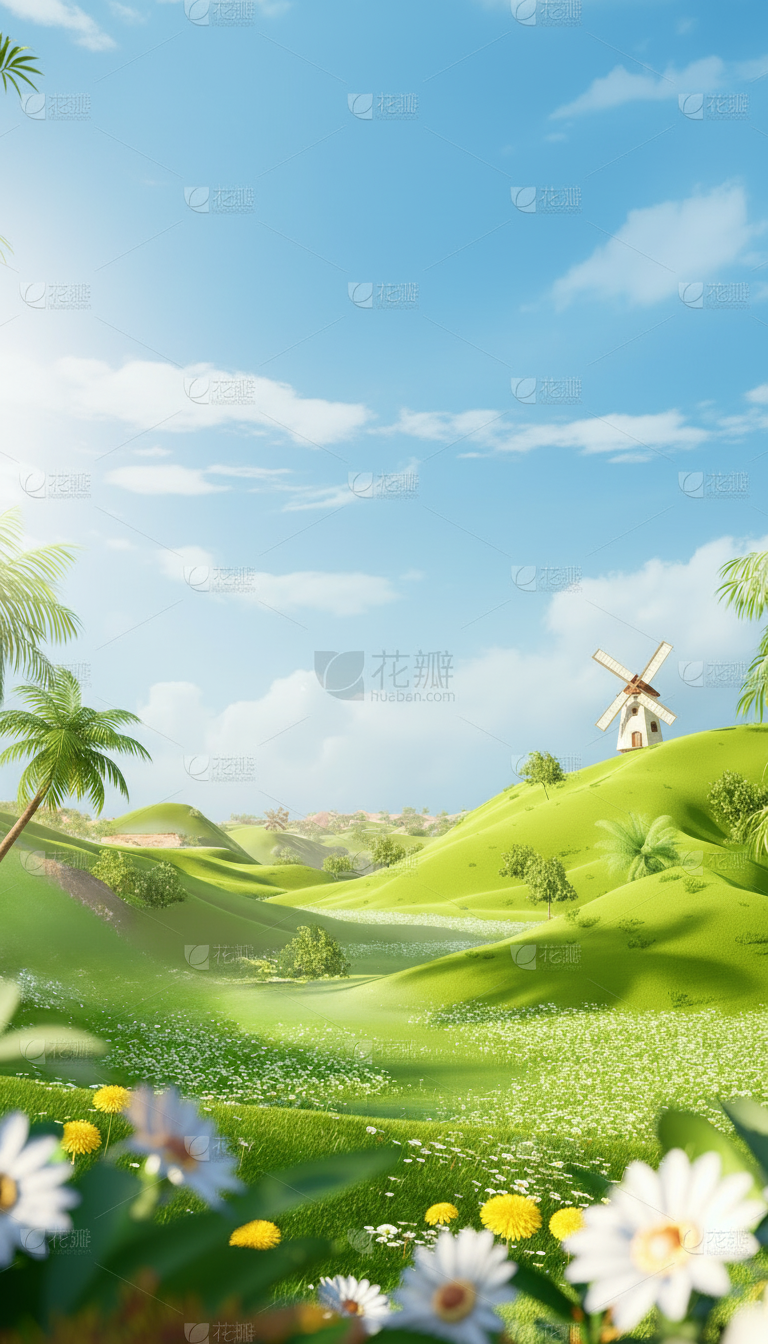 把图中的水印去掉，再生成一张类似的背景图，不要一模一样 - 图片创意预览