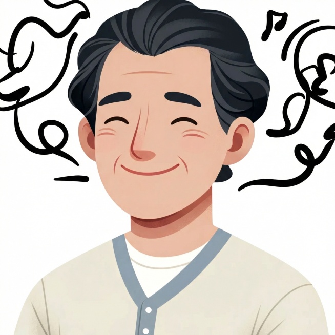 图片中老人头发变黑预览效果
