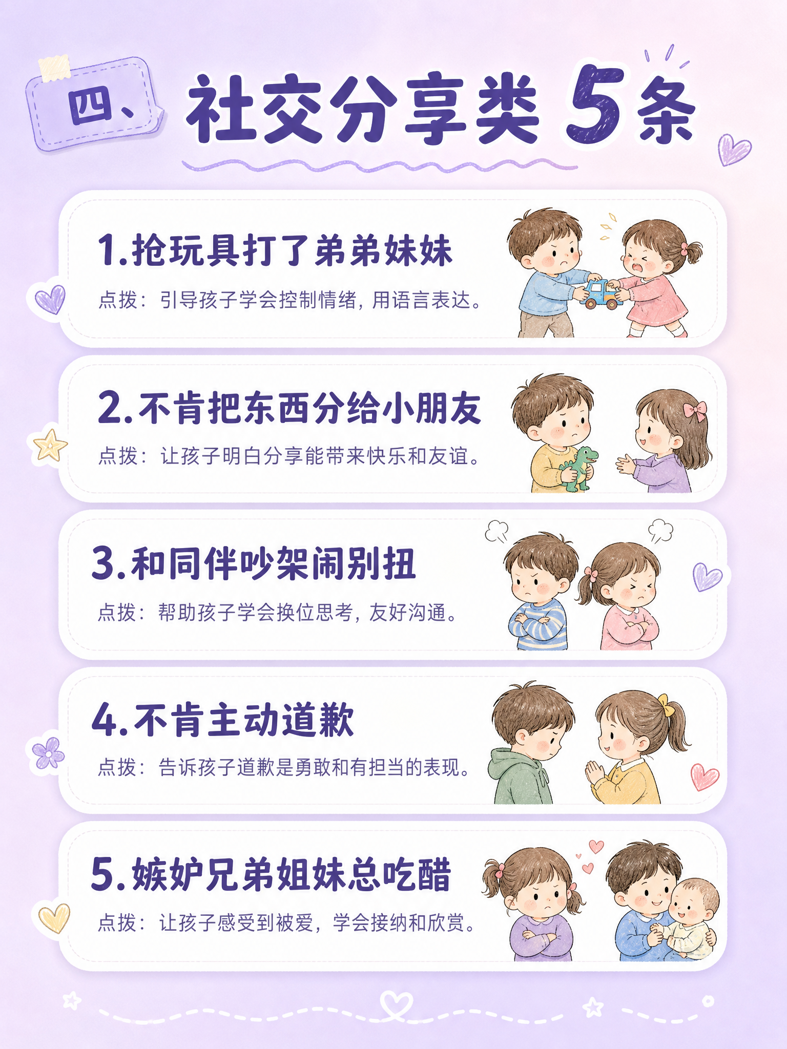 小红书知识卡片，ins清新手账风格，柔和淡紫渐变背景，版式精美… - 图片创意预览