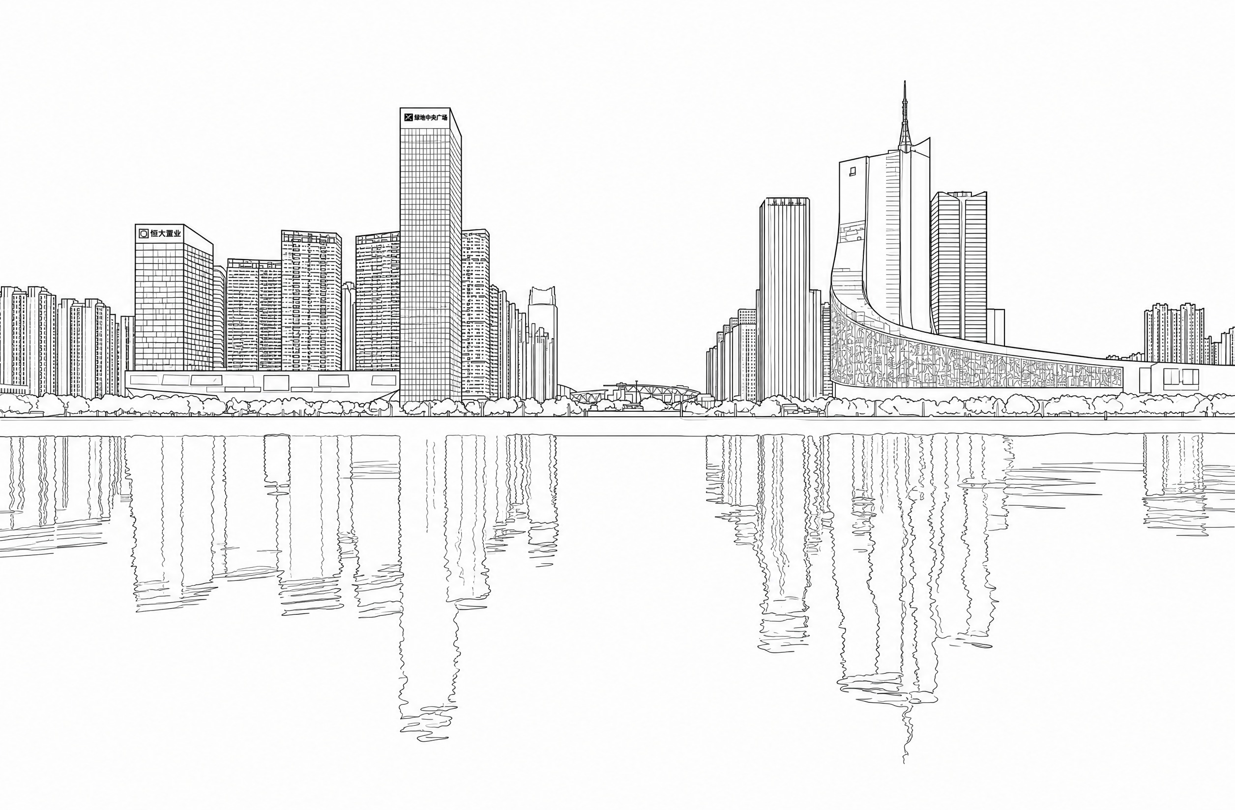 将图片转换为白底稿图：背景为纯白色，画面内容保留原主体轮廓与结… - 图片创意预览
