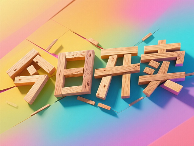 木纹3D艺术字创意