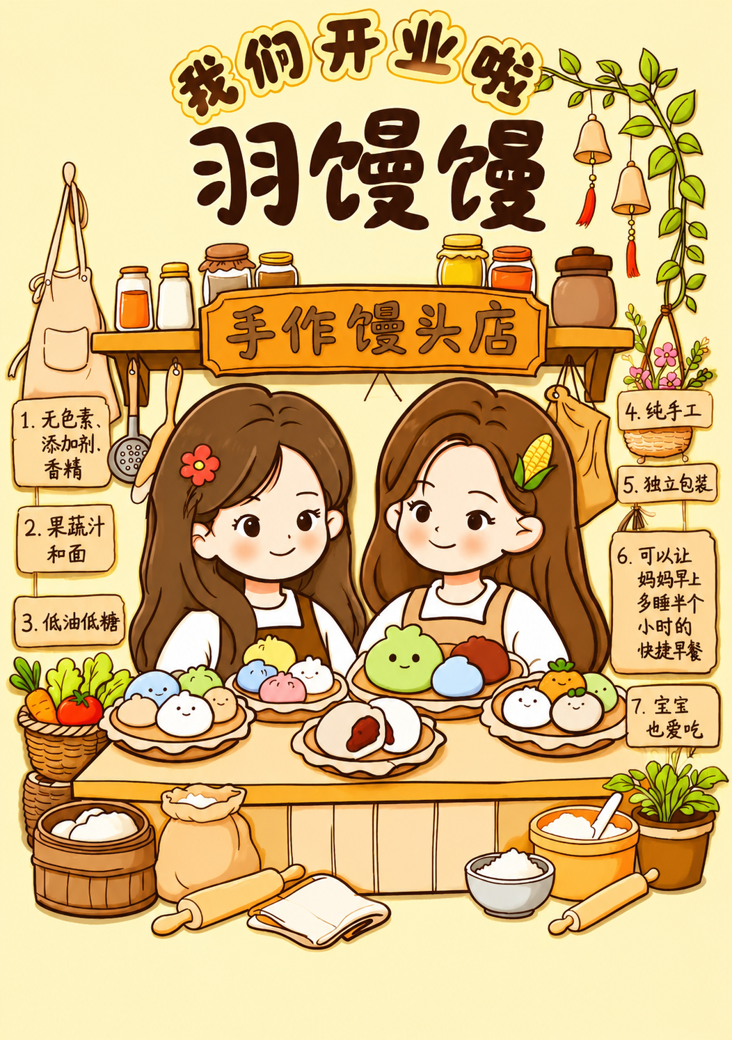 基于参考图进行修改：1. 整体颜色更鲜艳饱满，色调温馨和谐；2… - 图片创意预览