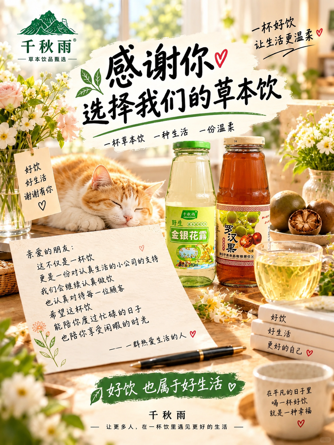小红书大字封面，配图大字，ins清新治愈风，版式精美，小红书笔… - 图片创意预览