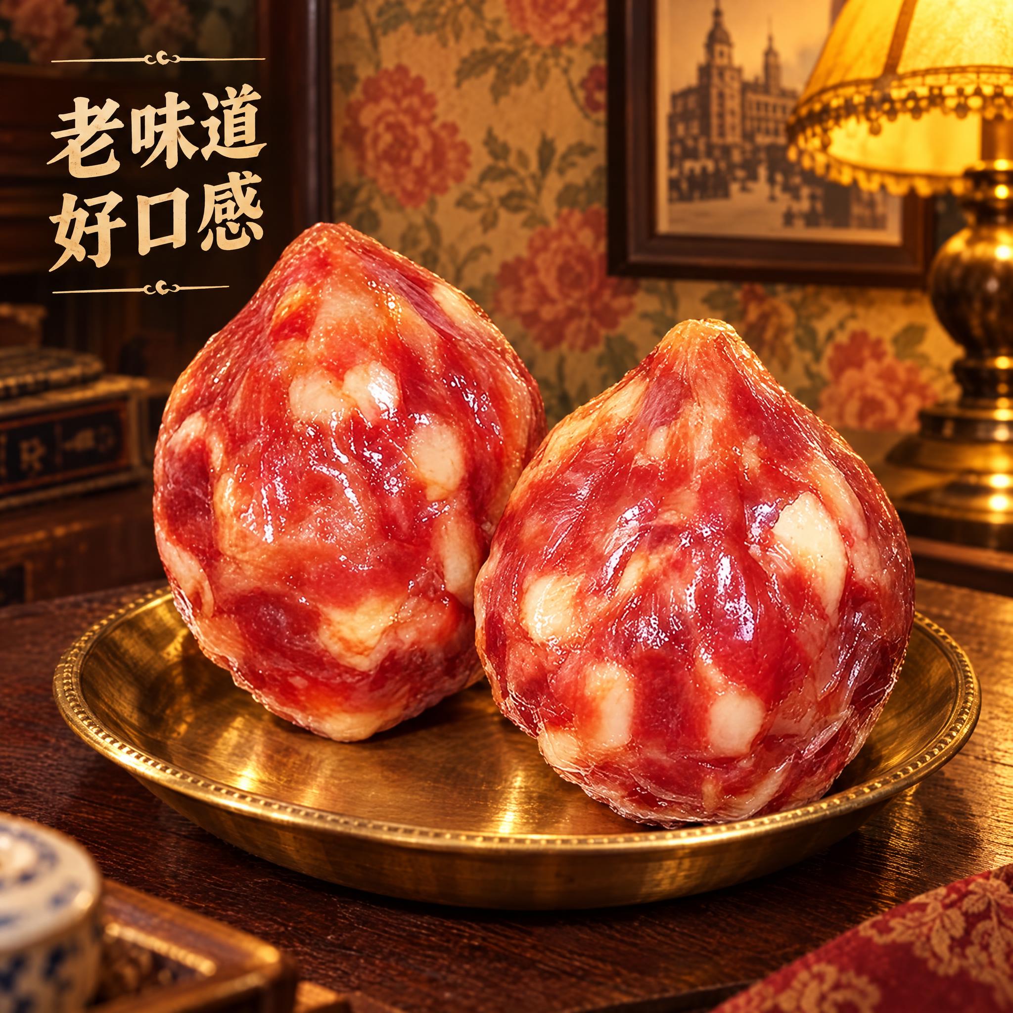 香肚电商详情图，1:1正方形构图，香肚产品占据画面大面积，保持… - 图片创意预览