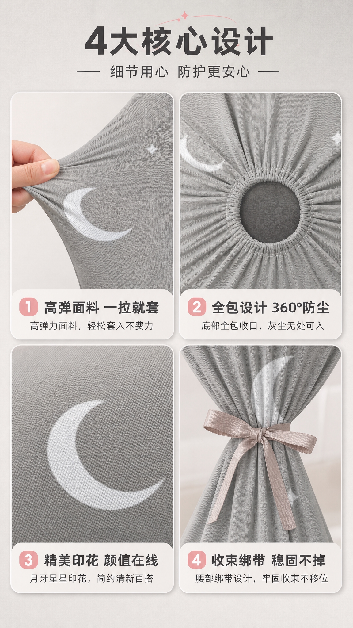[商品] 使用【图1】各款风扇防尘罩局部细节；保留浅灰色底+白… - 图片创意预览