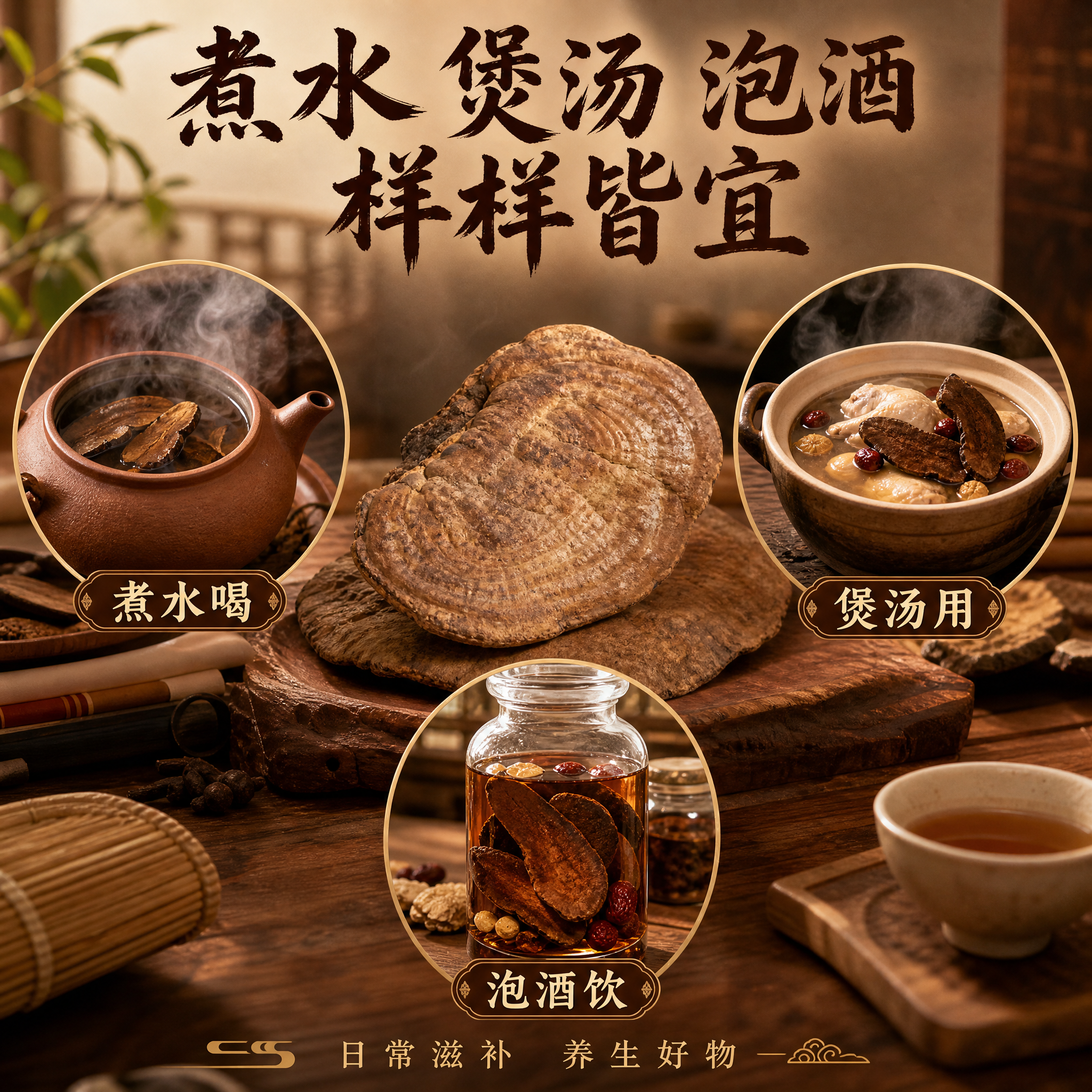 [主图-4] 主题：食用场景 煮水煲汤泡酒 多种用法。 [统一… - 图片创意预览