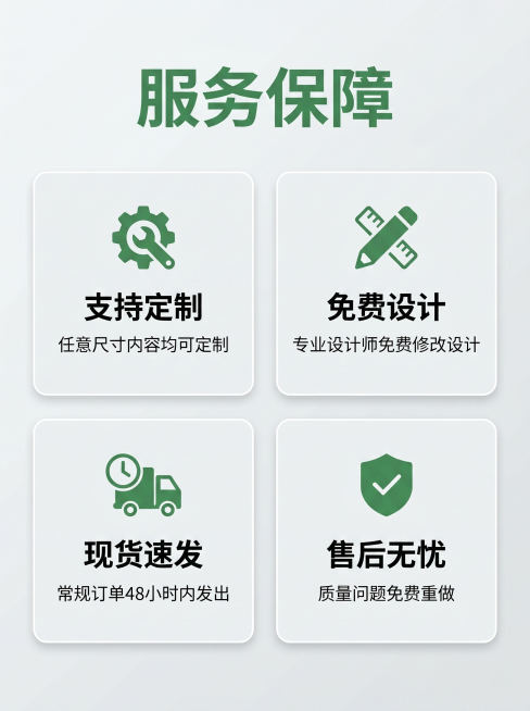 [主图-5] 下单权益与售后保障主图。
[氛围风格] 安心服务转化，风格配色和前面四张完全统一
[画质] 商业摄影质感、光线柔和通透、产品清晰真实、画面干净高级。
[元素] 模块化卡片列出四项售后权益预览效果