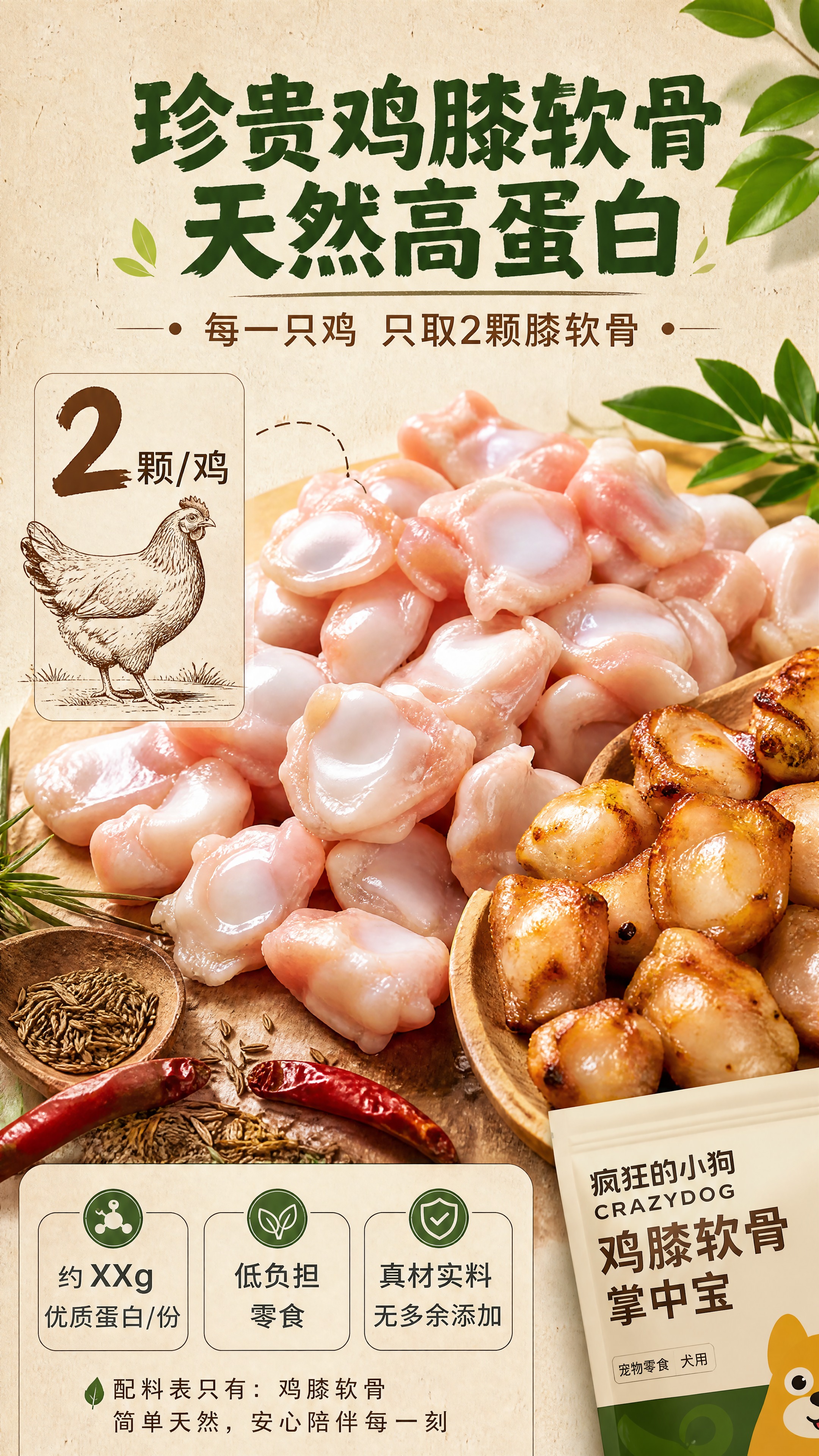 [商品] 成分原料专页，产品包装作为辅助元素小面积露出于右下角… - 图片创意预览