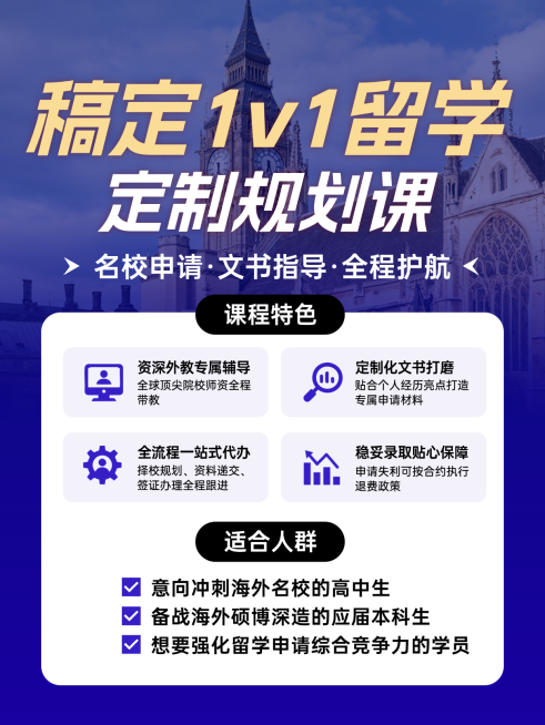 教育培训学历教育出境留学课程营销宣传海报AIGC预览效果