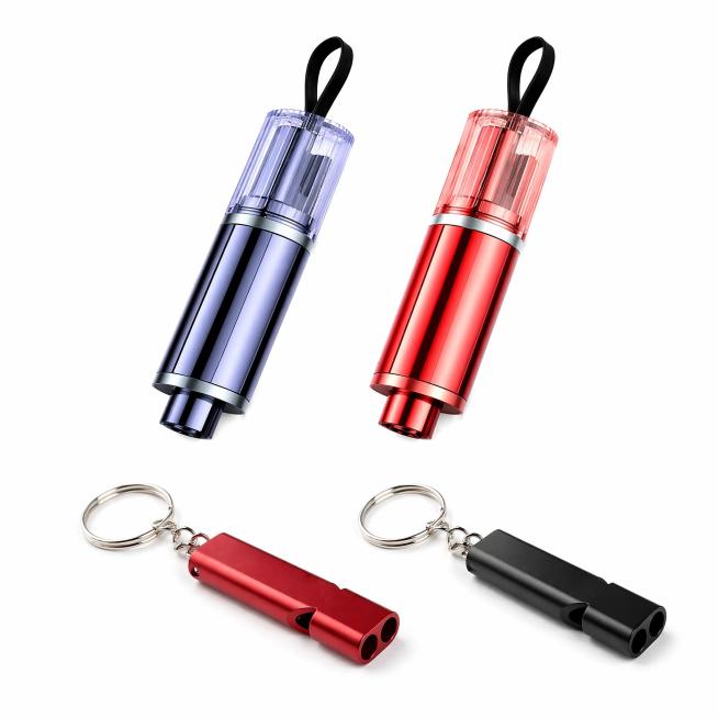 [Main Image 1] Emergency car escape tool set including window breaker and safety whistle front view.预览效果