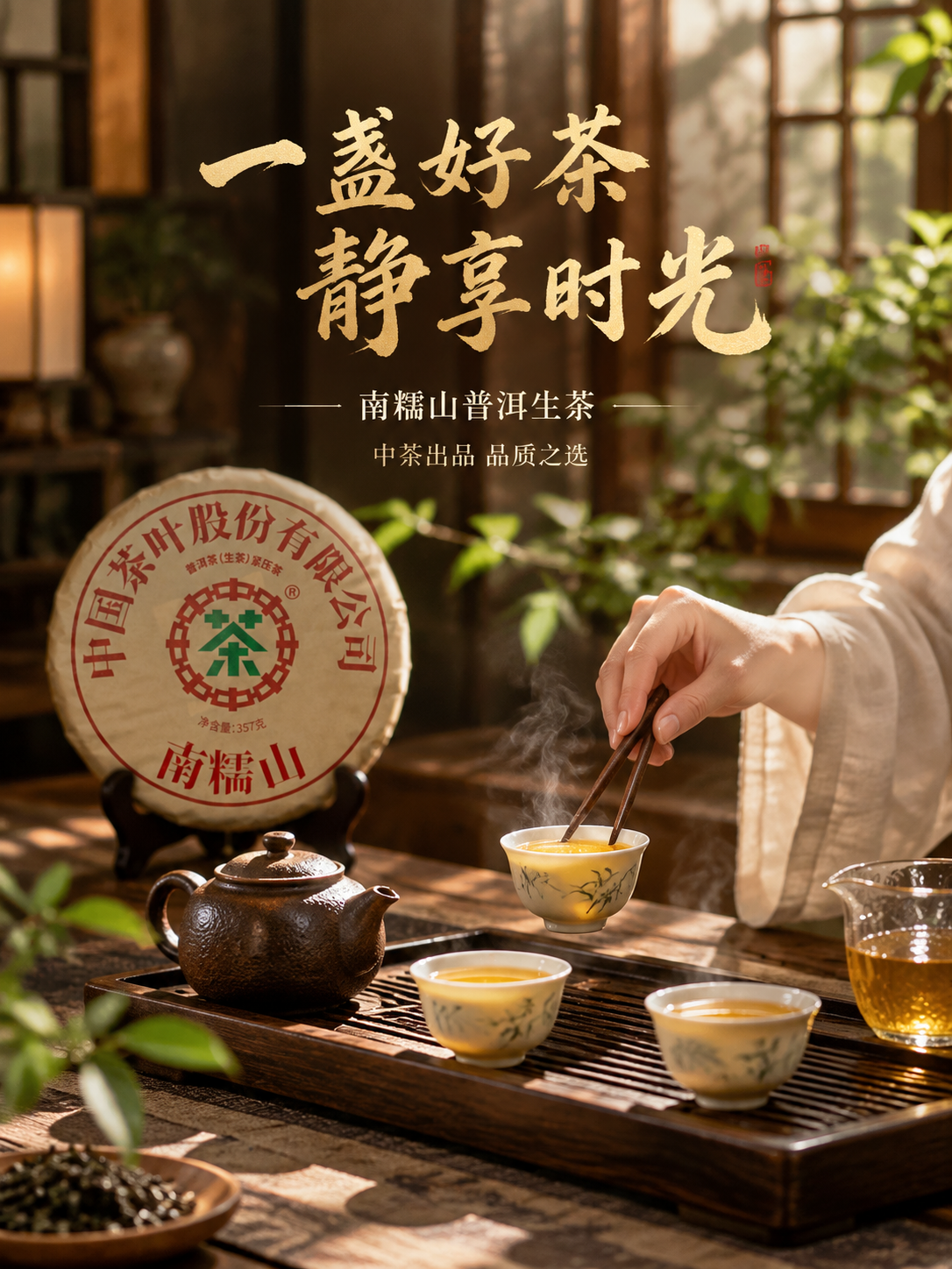 [主图-4 750x1000] 品茶场景：沉浸式中式茶空间体验… - 图片创意预览