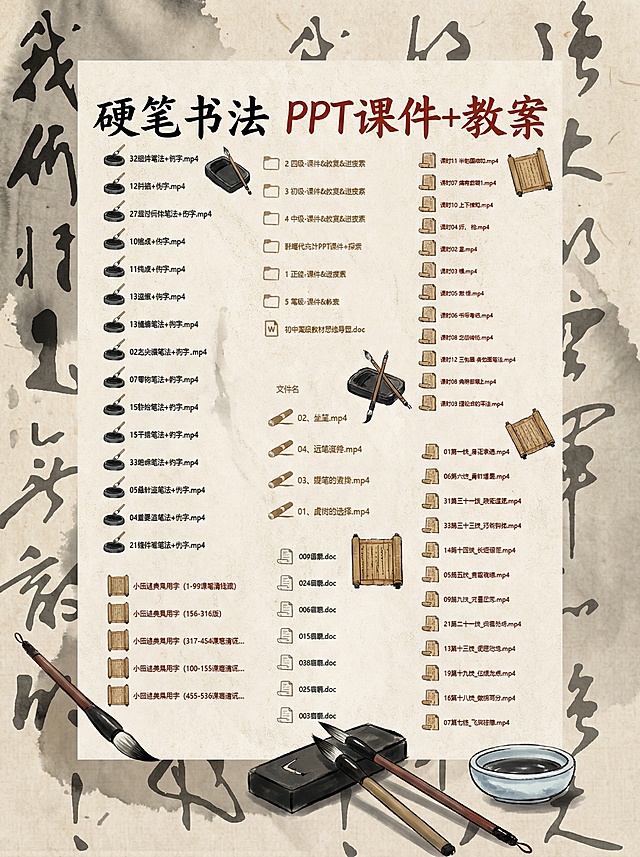 将图片转换为书法国风海报，保留原有文字内容，大幅调整布局、色彩、字体，添加笔墨、宣纸等国风元素