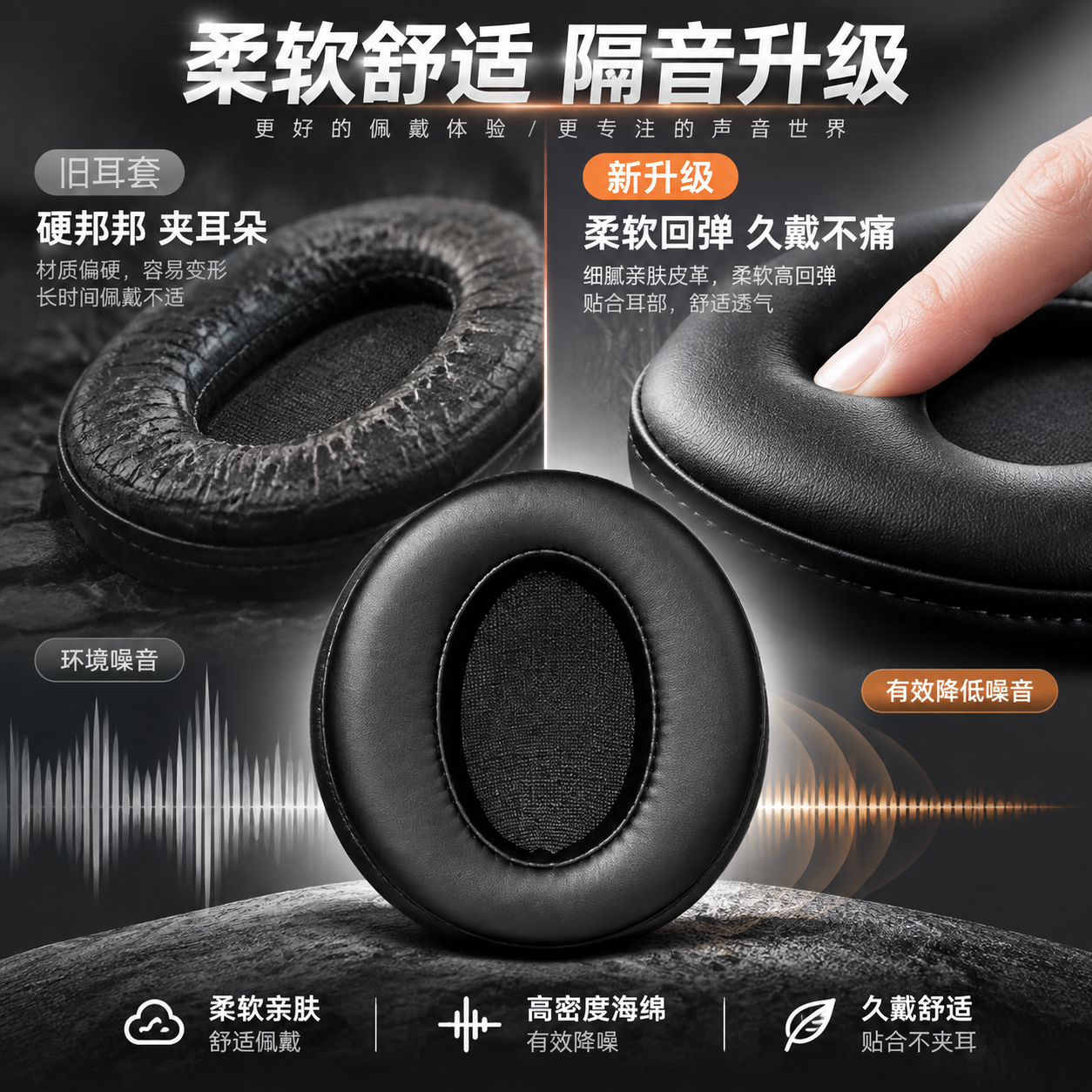[主图-2] 核心价值与关键卖点，集中展示耳机套的核心购买价值… - 图片创意预览