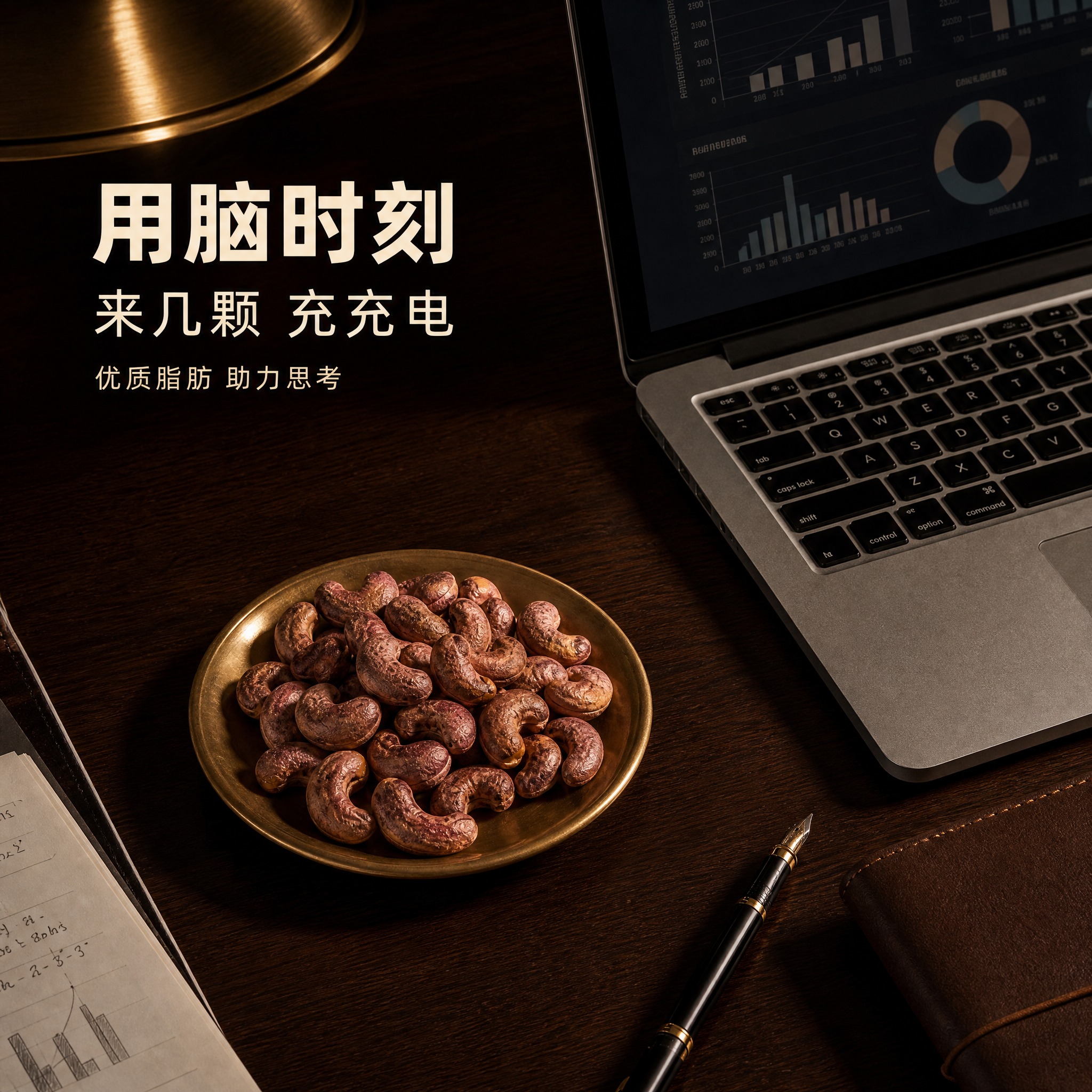[主图-2] 紫衣盐焗腰果脑力补给功能图，突出办公用脑场景的能… - 图片创意预览