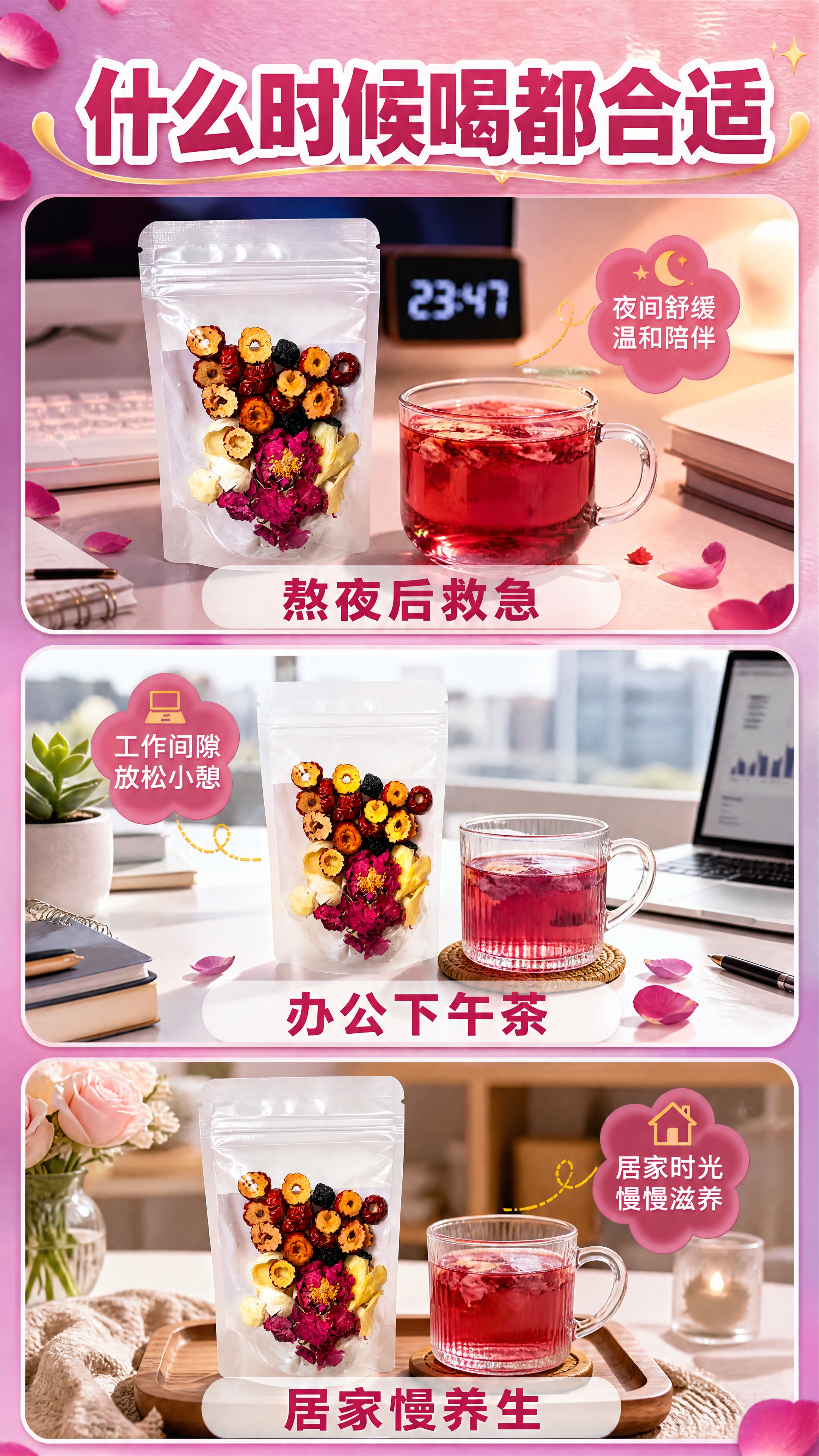 [商品] 使用【图1】玫瑰桑葚茯苓茶透明袋正面图；保留透明袋形… - 图片创意预览